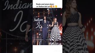 Rasha and aman on Indian idol set🔥🔥😱#shorts #viral #trending#rashathadani#fyp #bollywood#indianidol