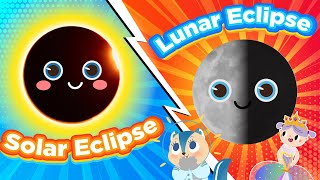 Solar System | 1-Min Intro to Solar Eclipse | Lunar Eclipse | Science for Kids