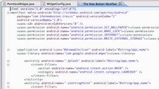 Android Application Development Tutorial - 160 - Creating a Widget receiver