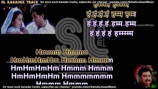 Chand sitare phool aur khushboo | clean karaoke with scrolling lyrics