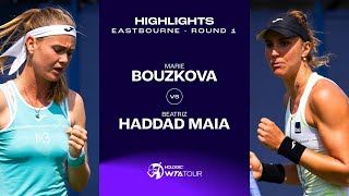 Marie Bouzkova vs. Beatriz Haddad Maia | 2023 Eastbourne Round 1 | WTA Match Highlights