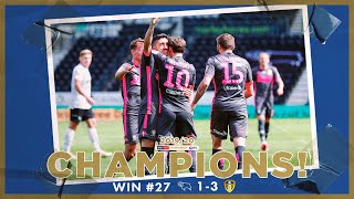 Champions! | Extended highlights | Win #27 Derby County 1-3 Leeds United