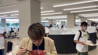 【城西大学】座る席がないので仕方なく立って学食を喰らう陰キャ【ステチル】