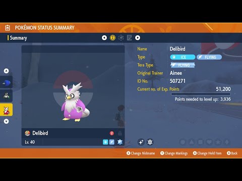 Shiny Delibird Pokémon Scarlet