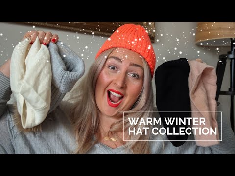 My Warm Winter Hat Collection Youtube