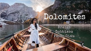 Captivating DOLOMITES | Braies, Dobbiaco \u0026 Passo Giau | Italy Travel Vlog