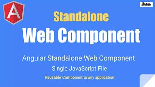 Angular Web Component Standalone - Single JavaScript File - Step By Step