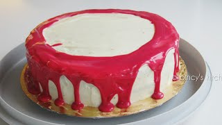 Pink Ganache Recipe | വൈറ്റ് ചോക്ലേറ്റ് കൊണ്ട് ഗനാഷ് | Drip Cake Ganache | Recipe no : 83