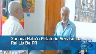 Xanana Hato’o Relatoriu Servisu Iha Rai Liu Ba PR