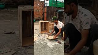 Making Wooden Pigeons House #pigeon #kabutarkaghar #bird #kabutar