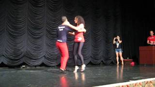 Tiguere \u0026 Hannah Dominican Bachata Work Shop@Japan Bachata Festival 20120609