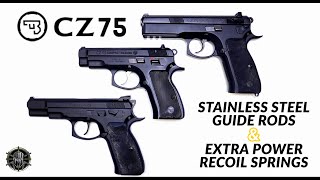 CZ75 Stainless Steel Guide Rods & Extra Power Recoil Springs - CZ 75 Accessories by M*CARBO!