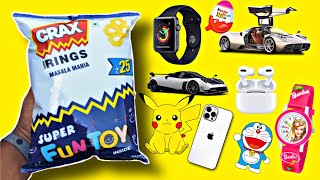 😎Crax Rings Snacks With Free Fun Toy Inside | Snacks Unboxing | Mauj Ho gaye aaj 😎🥳😍