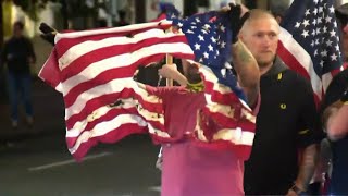 Political Violence Leads To Arrests And Injuries In New York And Portland | NBC Nightly News
