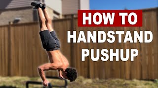 How to Handstand Push Up in 2020 (5 Minutes Tutorial)
