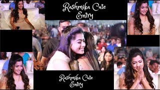 Rashmika Mandanna Cute Entry To Chalo Pre Release Function| Rashmika Cute Expressions |#3in1writings