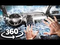 360° СAR SINKING AND FILLING WITH WATER - Survive and Escape the Flood VR 360 Video 4K