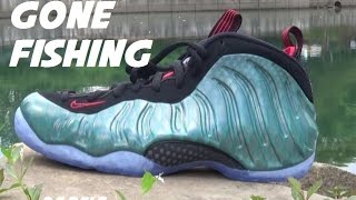 Nike Air Foamposite One Gone Fishing Epic Shoe Review and On Feet sizing #sneakers