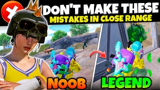 NEVER MAKE THESE MISTAKES IN CLOSE RANGE FIGHTS IN BGMI/PUBGM❌ (Tips/Tricks) Mew2.