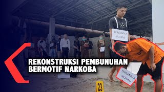 Hindari Kericuhan,Rekonstruksi Pembunuhan Bermotif Narkoba Dilakukan di Belakang Polres