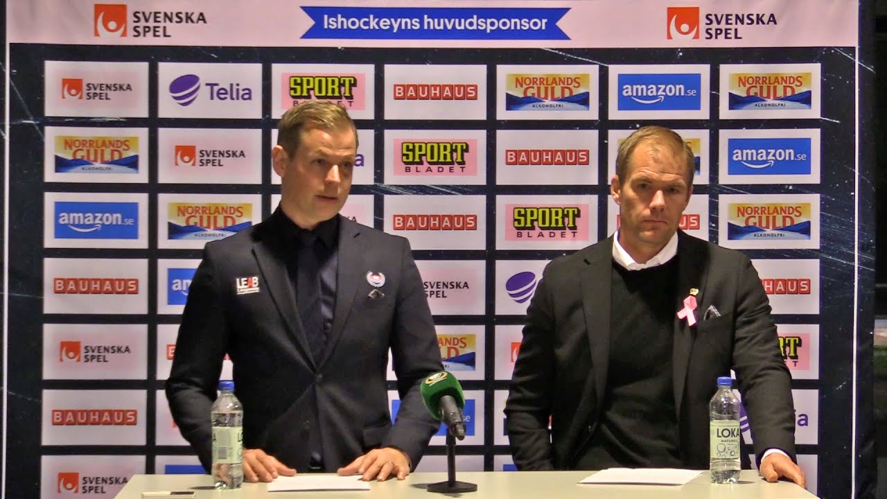 Presskonferens Efter Färjestad BK - IK Oskarshamn - YouTube