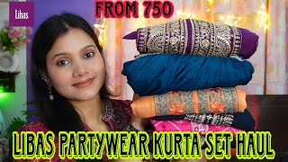 💕 designer partywear kurta set Haul from Libas starting Rs 750💕50-70%off💕libas Haul💕Libas Sale Haul💕