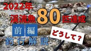 【2022年既に80匹超】渓流初心者が沢山釣ってる理由　説明付き〜前編〜　渓流釣り　餌釣り　アマゴ釣り　源流　源弓　mountain stream fishing Japan 　ミャク釣り