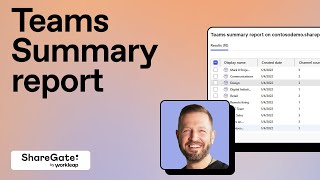 Teams Summary report