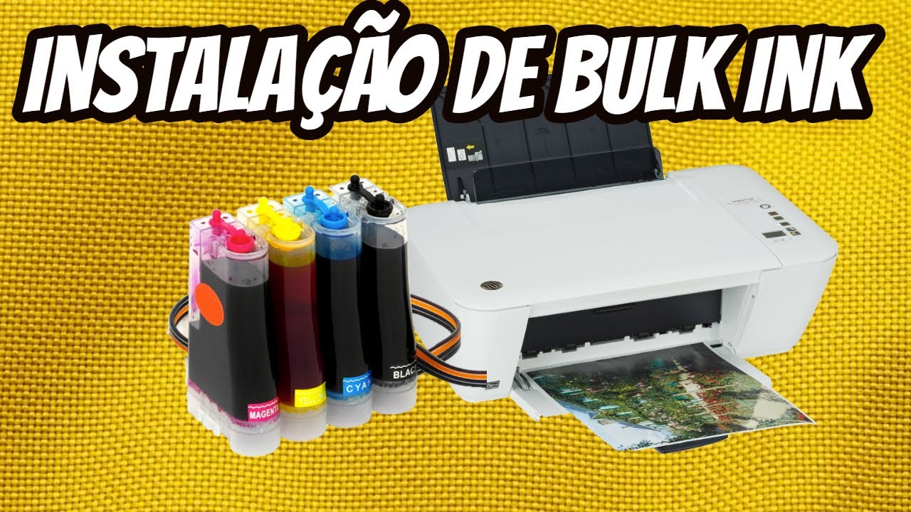 Montagem Instalação BULK INK EM UMA IMPRESSORA HP - YouTube