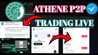 Athena Network P2P Live । Athene ATH P2P Trading। ATHENE Network। Athene Airdrop