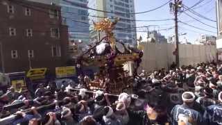 平成２６年 下谷神社 大祭 本社大神輿町内渡御 パワフル。