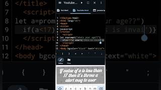 Alert Used in Javascript #alert #beginners #javascripttutorial