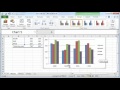 Clustered columns chart in Excel Clustered columns chart in Excel