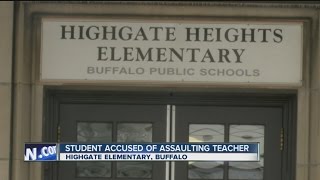 Elementary school student accused of kicking, punching a teacher