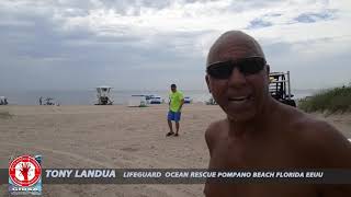 Tony Landua, Guardavidas de Pompano Beach, Miami EEUU