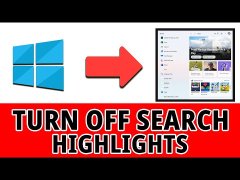 HOW TO TURN OFF SEARCH HIGHLIGHTS IN WINDOWS 11 | Disable Trending Searches & Suggestions