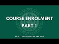 Welcome Day 2023 | Course Enrolment Part 1