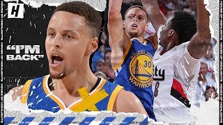 The Game Stephen Curry Returned & Dropped 40 CLUTCH Points vs Trail Blazers in 2016 NBA Playoffs!