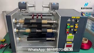 Mini thermal transfer ribbon slitting rewinding machine