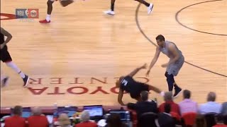 Chris Paul Gets Hard Foul Then made an Amazing Play | Rockets vs Timberwolves Game 2