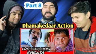 Ravi and Treval Murthi Fight Scene Reaction (Part 8) | Dangerous Khiladi | Allu A,  Illeana, Sonu S