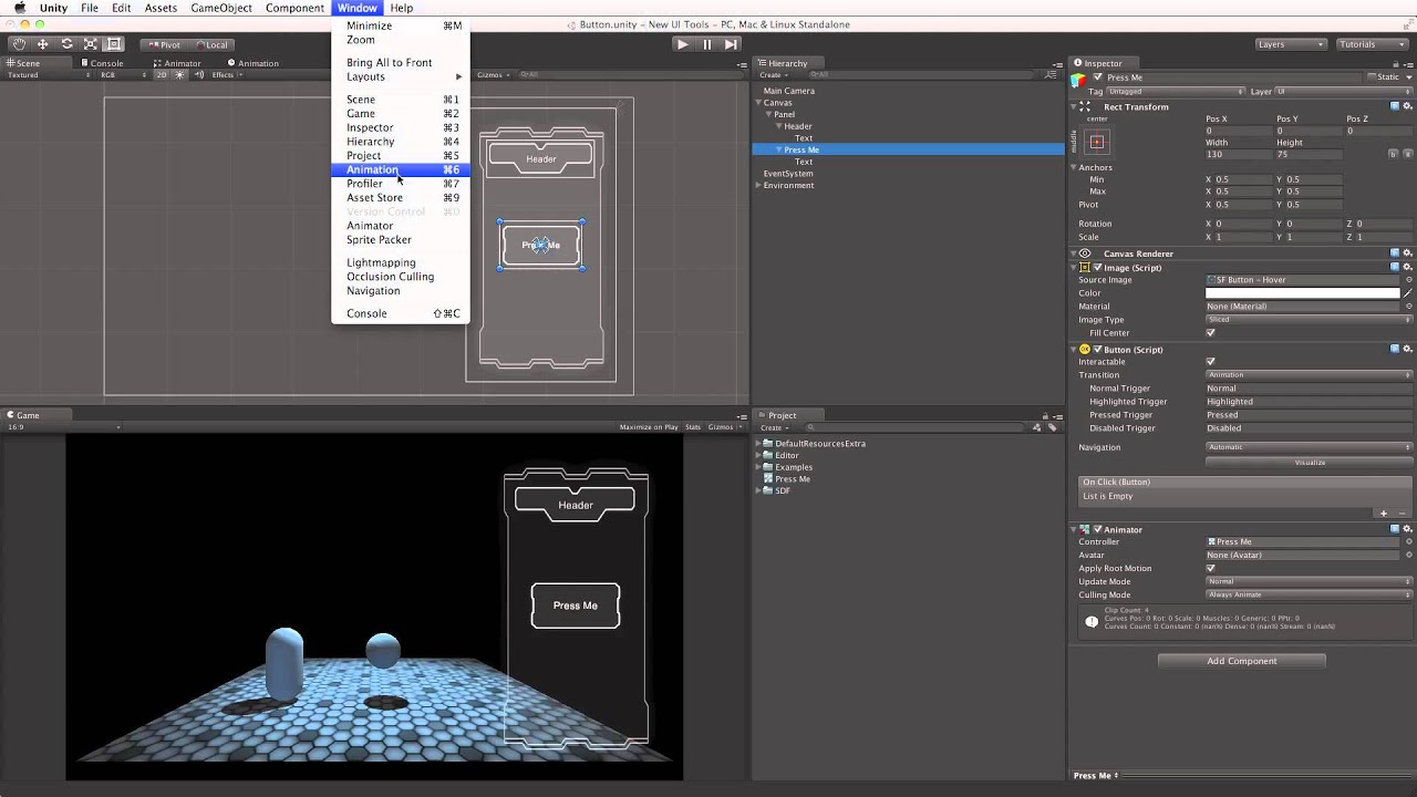 Ui Transitions Unity Official Tutorials Youtube