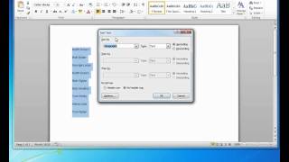How To Sort Lists in Microsoft Word