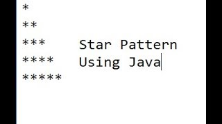 13 .Star Pattern Using nested for loop in Java