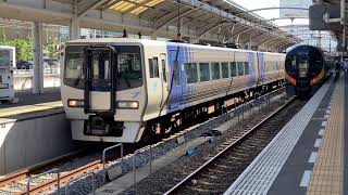 【4K】予讃線 8000系 特急いしづち3号松山行き 高松駅発車