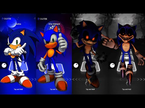 Sonic X2 VS Sonic EXE X2 Tiles Hop Edm Rush!