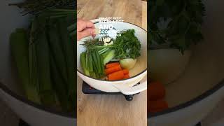 how to make homemade 🧅🥕🫙 VEGETABLE BROTH