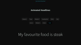 jQuery animate headline type text with HTML CSS | HTML CSS Animate headline jQuery type text