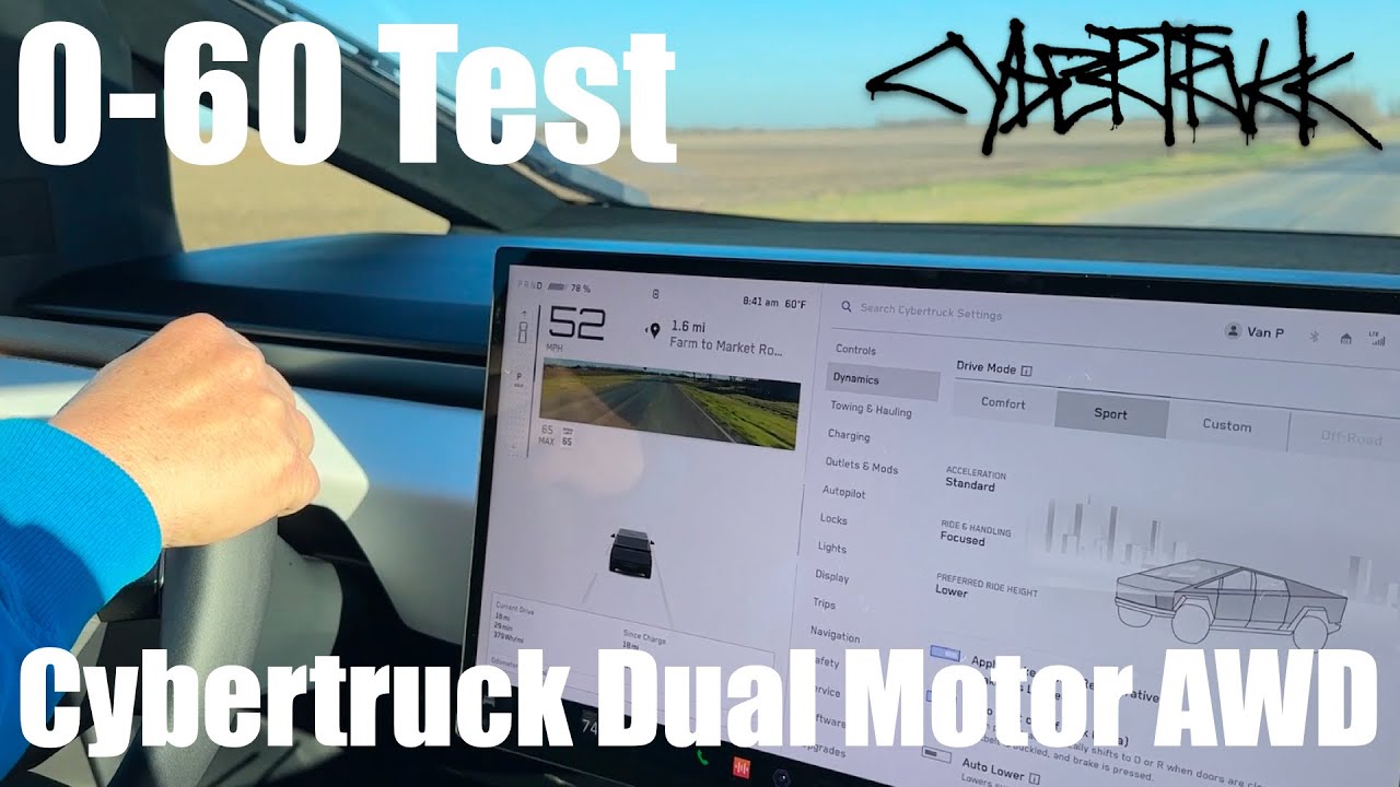 The Tesla Cybertruck Is Not Slow To 60 Mph Cybertruck Dual Motor
