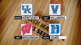 March Madness 2015: Kentucky and Wisconsin Secure #1 Seeds